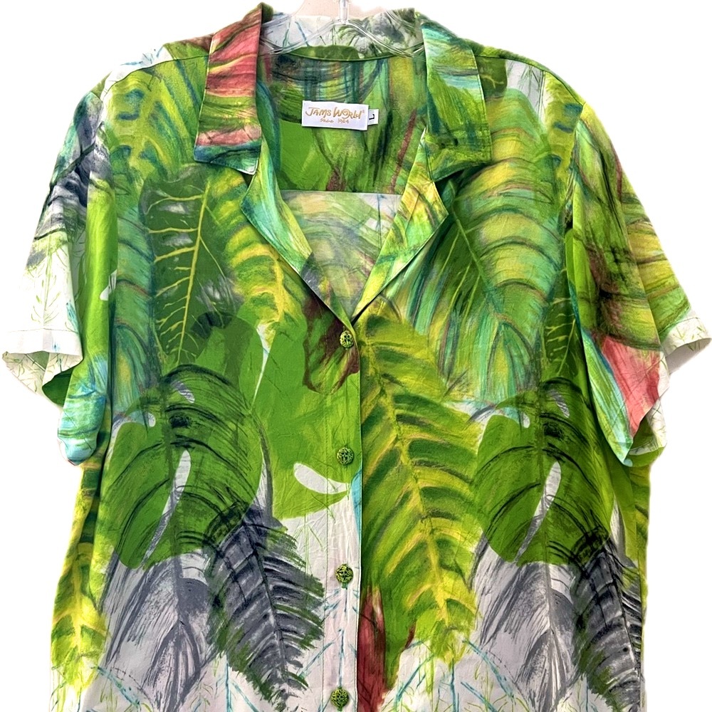 Jams World Green Leaf Blouse